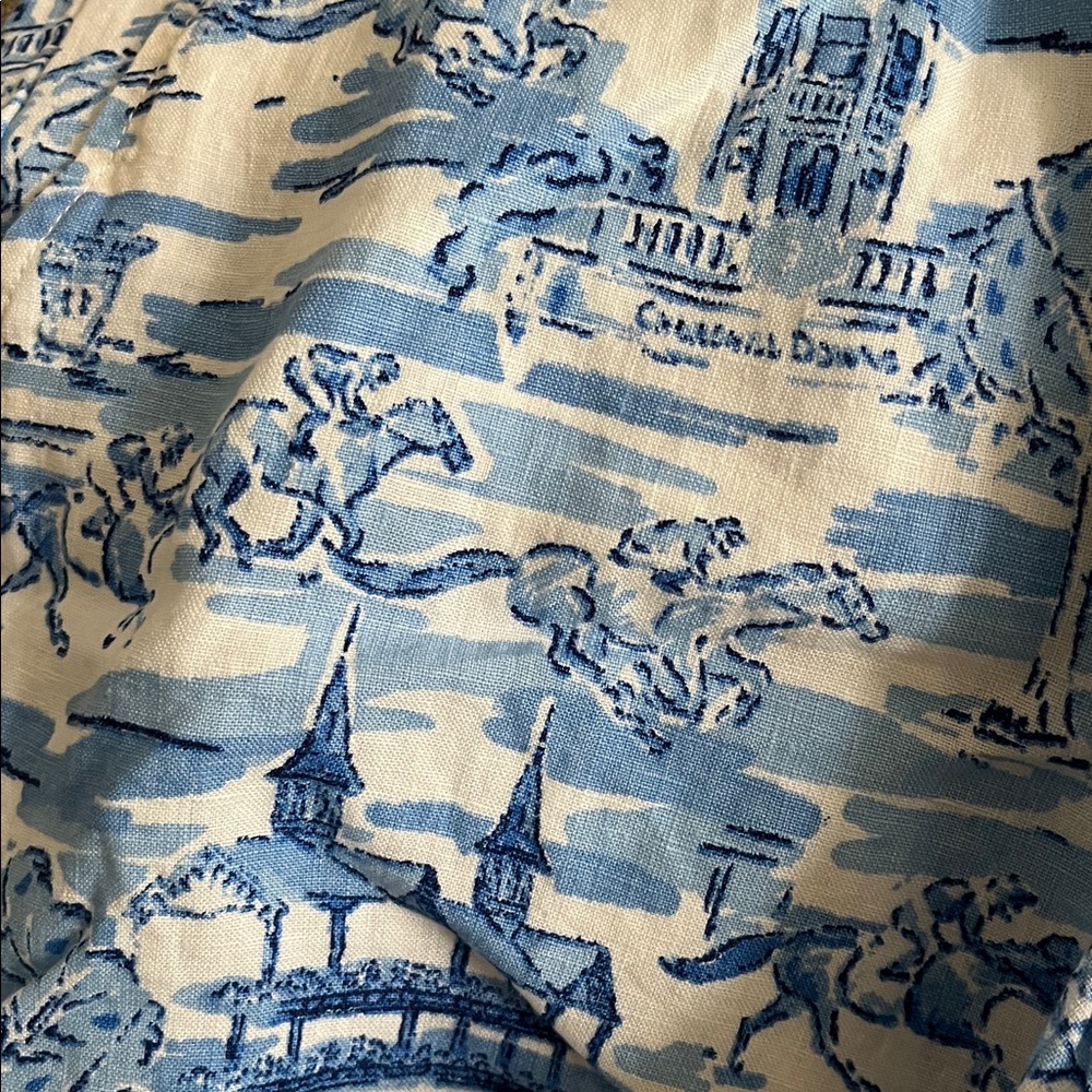 Vineyard Vines Linen Kentucky Derby Shorts 32 - Picture 2 of 4